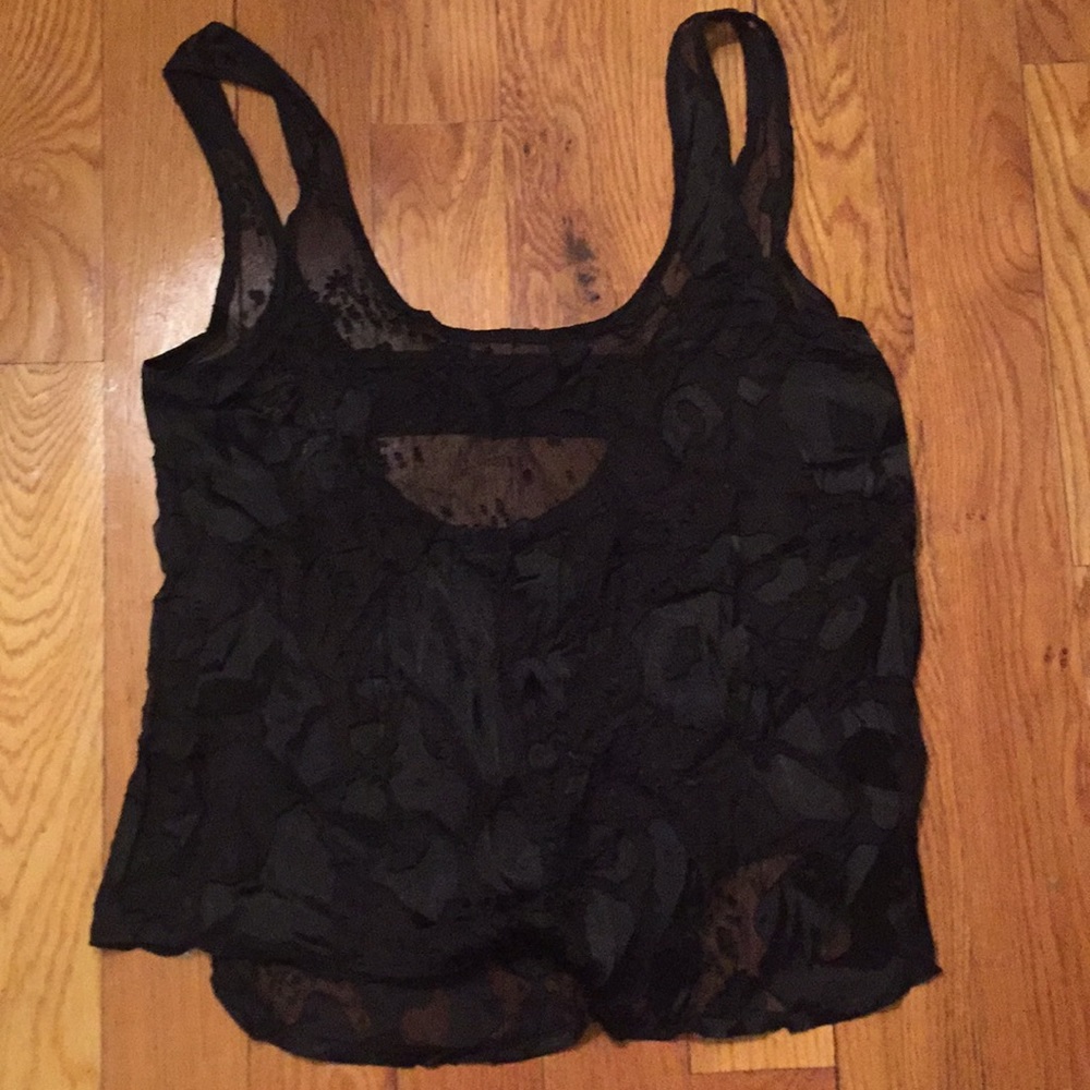 Sheer Black, Going out, tank top